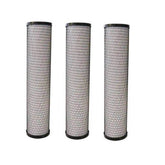 Big Blue 20 inch CTO Carbon Block Water Filter Replacement Cartridge - 3 Pack - H2O Warehouse